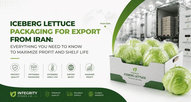 Iceberg Lettuce Packaging for Export from Iran: Everything You Need to Know to Maximize Profit and Shelf Life